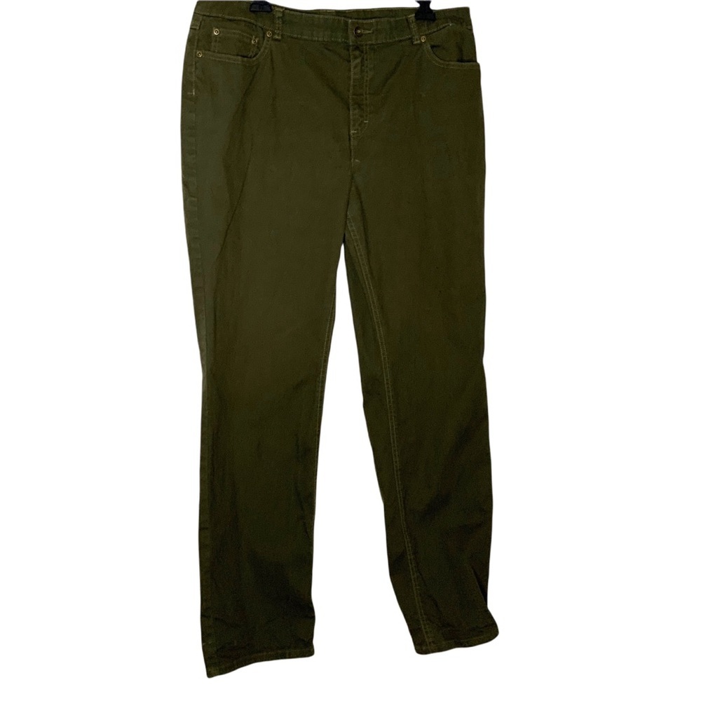 Green sz 14 Charter CLUB Classic jeans pant. Forest green. Size 14